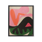 Abstract Art Figure 8 Framed Canvas Print Gallery Image 6