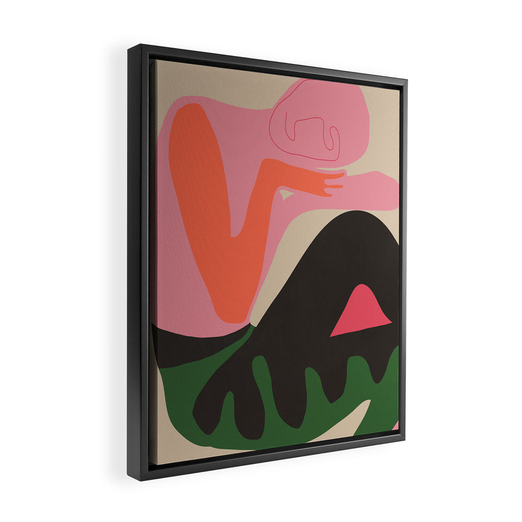 Abstract Art Figure 8 Framed Canvas Print Gallery Image 2