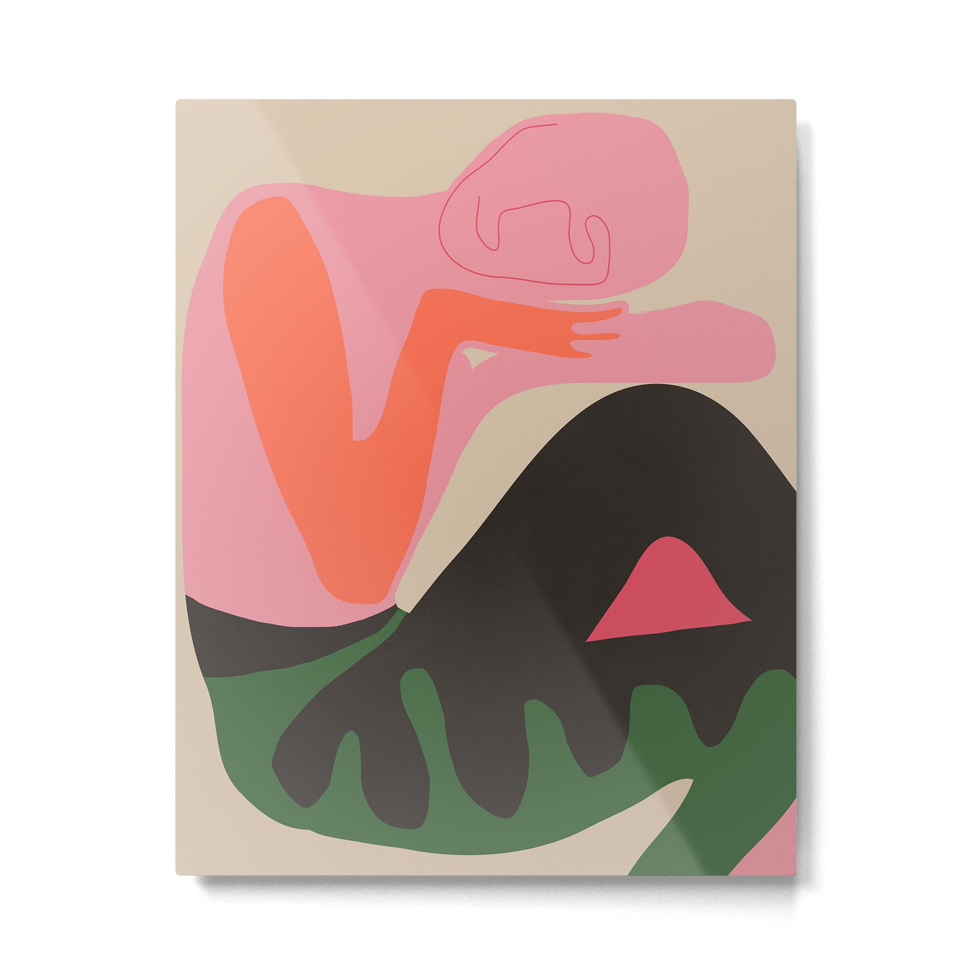 Abstract Art Figure 8 Metal Print Gallery Image 4