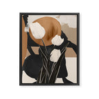 Abstract Art Flowers 3 Framed Canvas Print Gallery Image 6