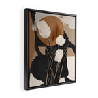 Abstract Art Flowers 3 Framed Canvas Print Gallery Image 2