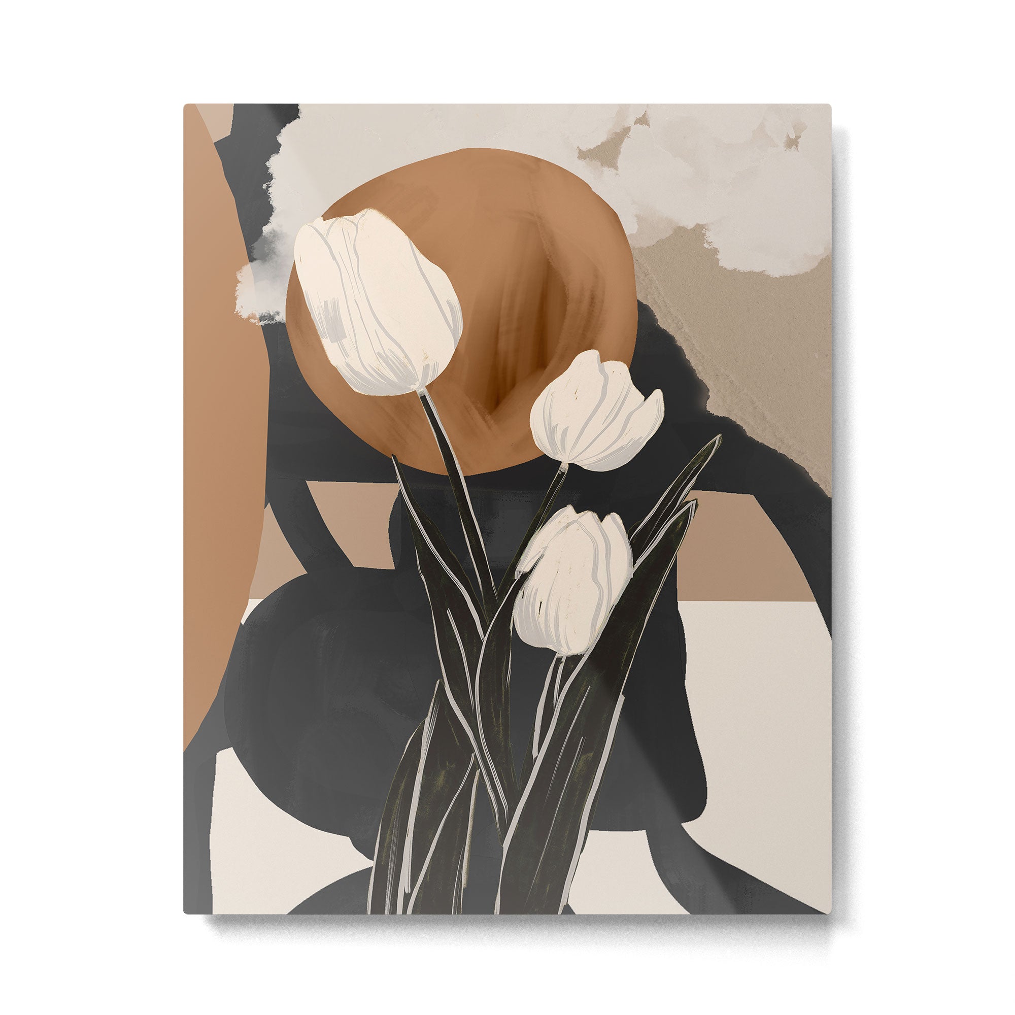 Abstract Art Flowers 3 Metal Print Gallery Image 4