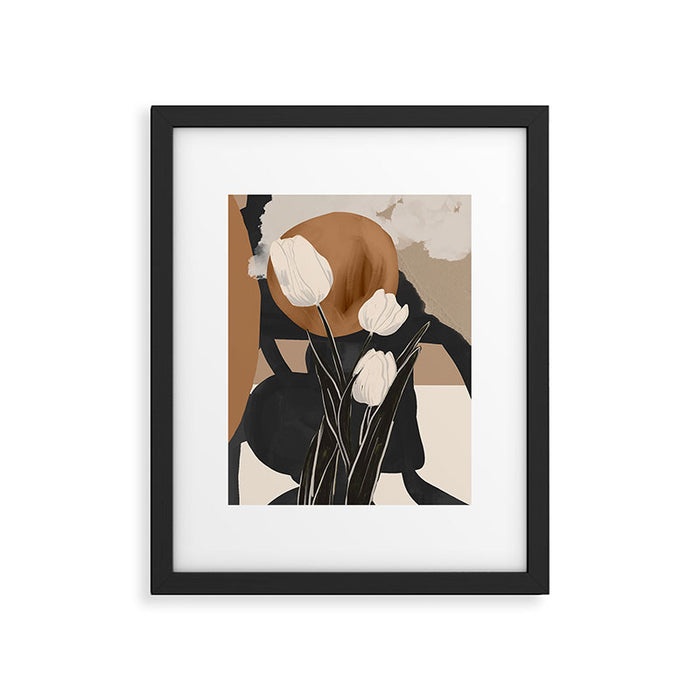 Abstract Art Flowers 3 Framed Art Print Gallery Image 1