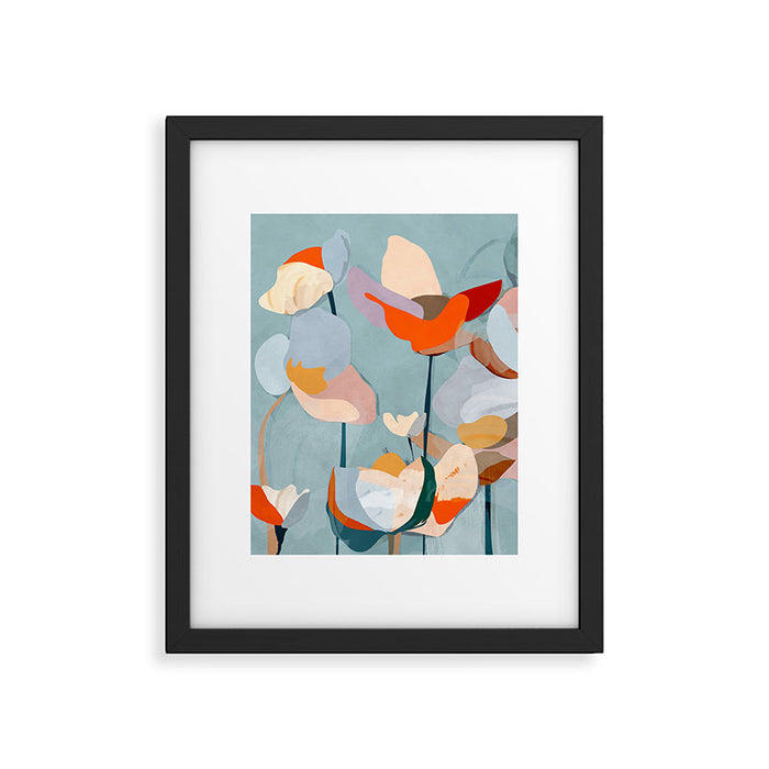 Layered Bloom Framed Art Print Gallery Image 1