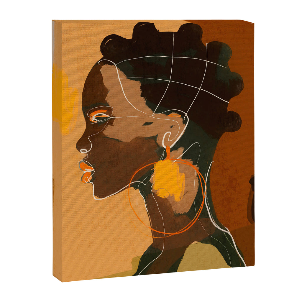 Abstract Art Girl Portrait Canvas Print Gallery Image 6