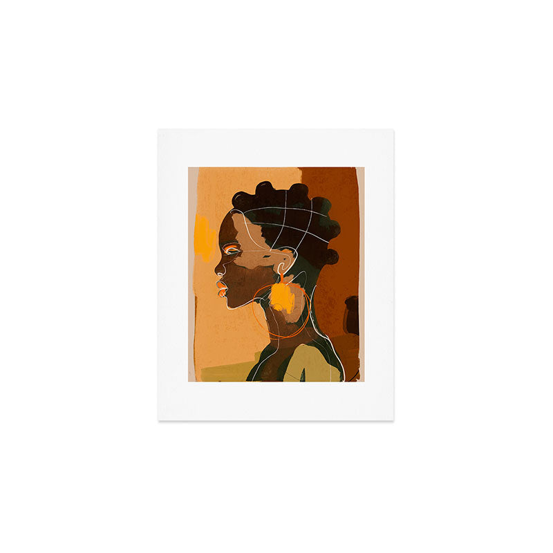 Abstract Art Girl Portrait Art Print Gallery Image 1