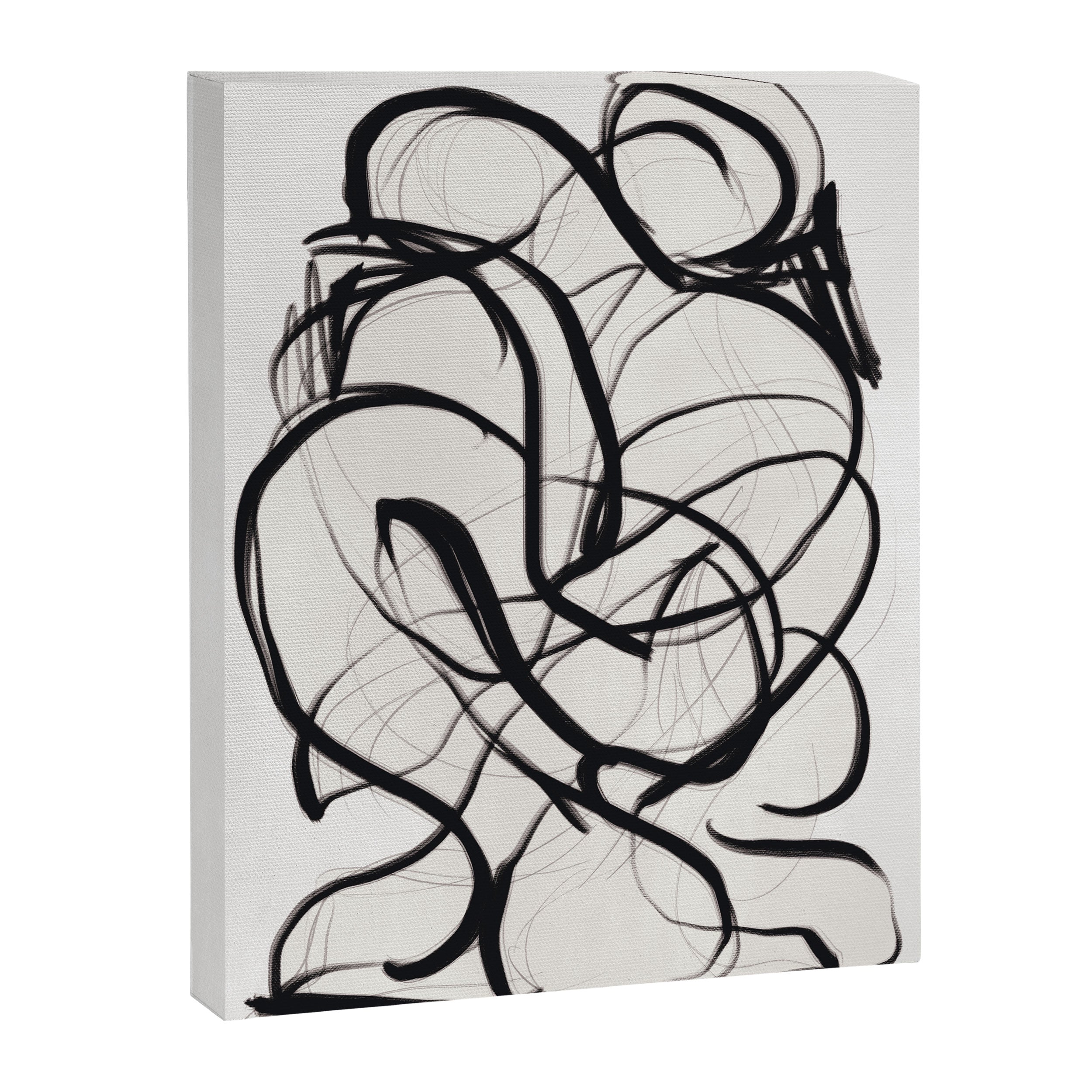 Abstract Art Hug 2 Canvas Print Gallery Image 6