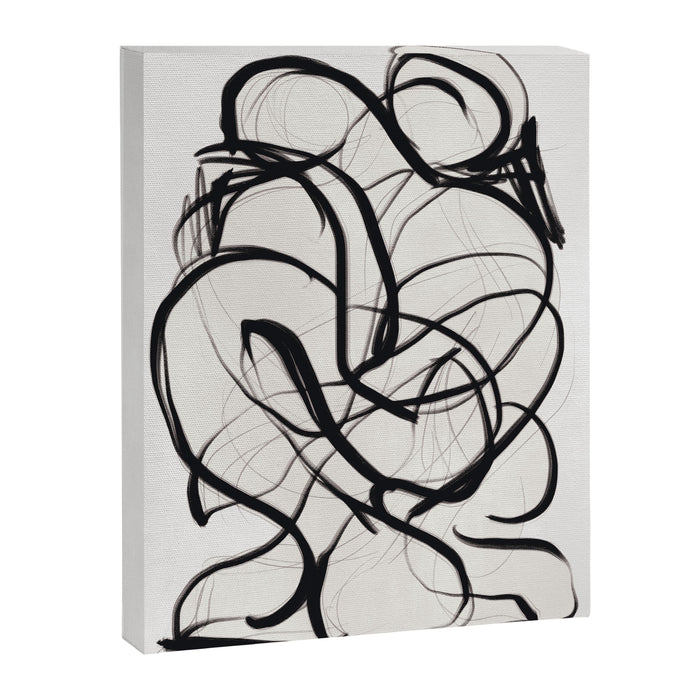 Abstract Art Hug 2 Canvas Print Gallery Image 1