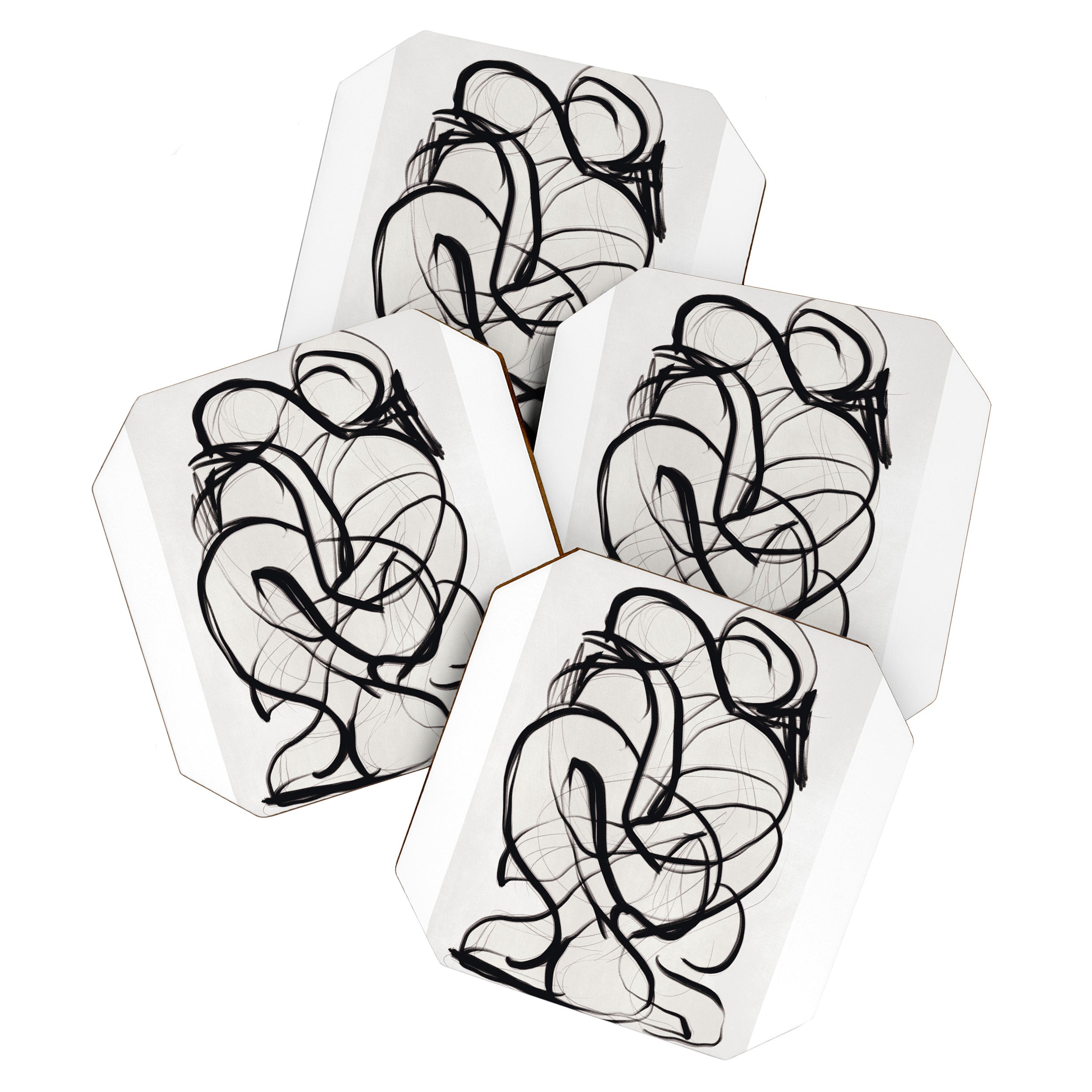 Abstract Art Hug 2 Coaster Gallery Image 1