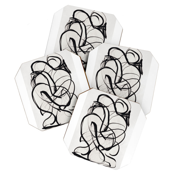 Abstract Art Hug 2 Coaster Gallery Image 1