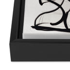 Abstract Art Hug 2 Framed Canvas Print Gallery Image 3