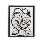Abstract Art Hug 2 Framed Canvas Print Gallery Image 6