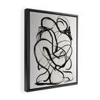 Abstract Art Hug 2 Framed Canvas Print Gallery Image 2