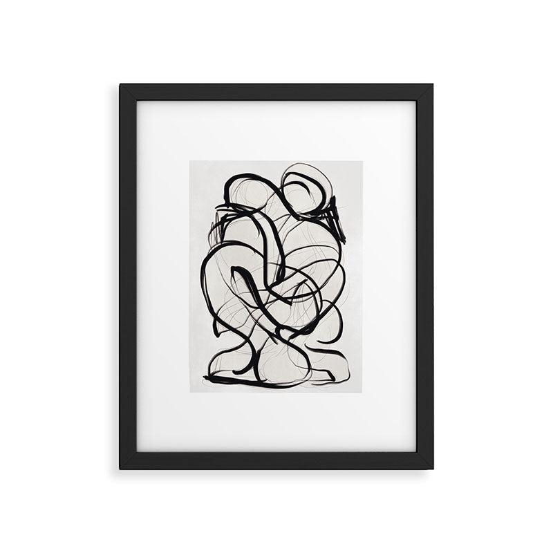 Abstract Art Hug 2 Framed Art Print Gallery Image 5