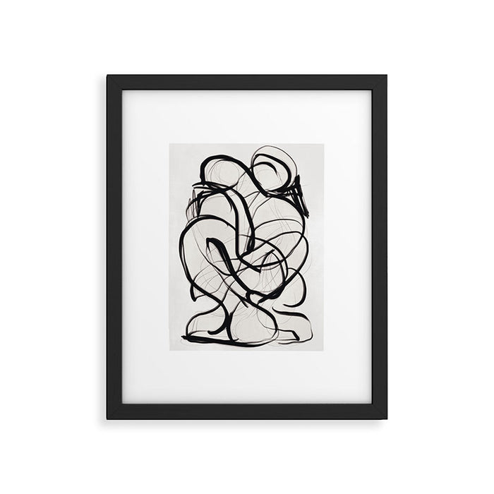 Abstract Art Hug 2 Framed Art Print Gallery Image 1