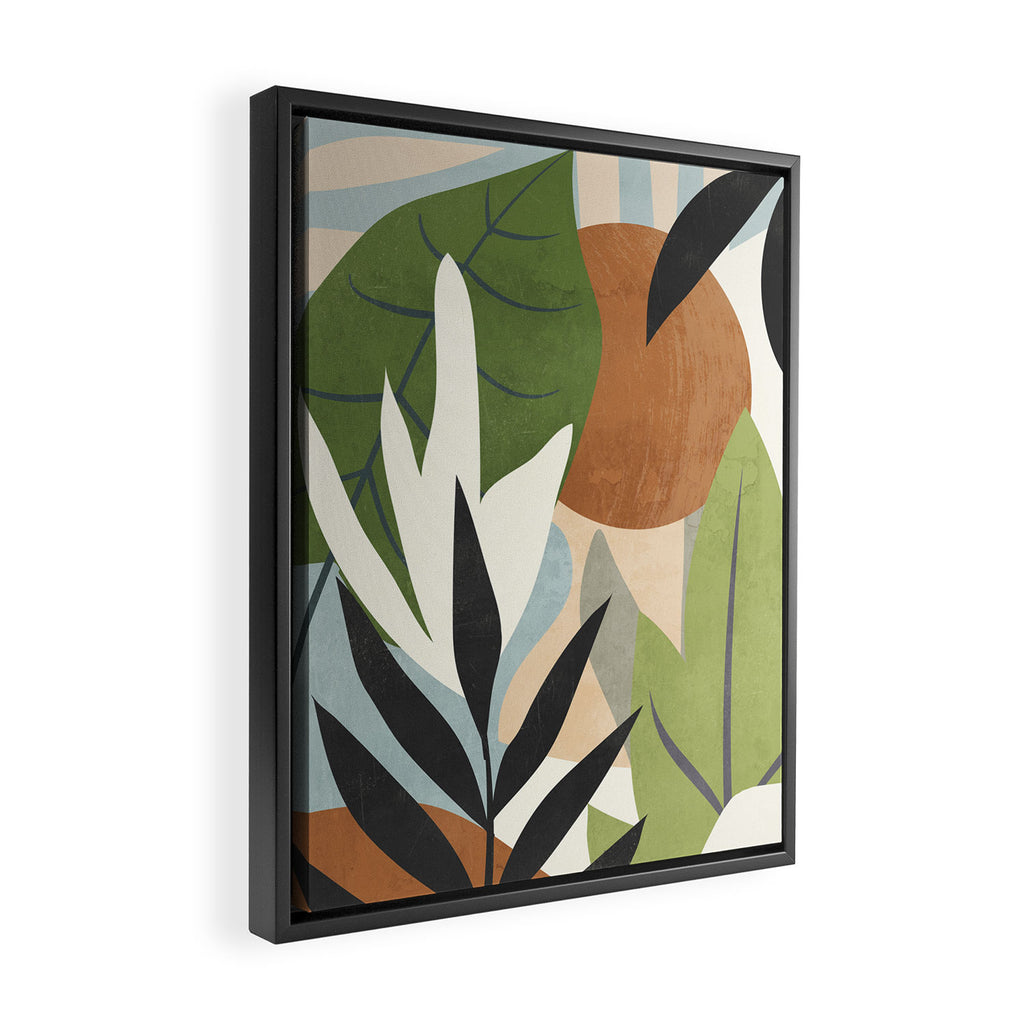 Abstract Art Jungle 4 Framed Canvas Print Gallery Image 2