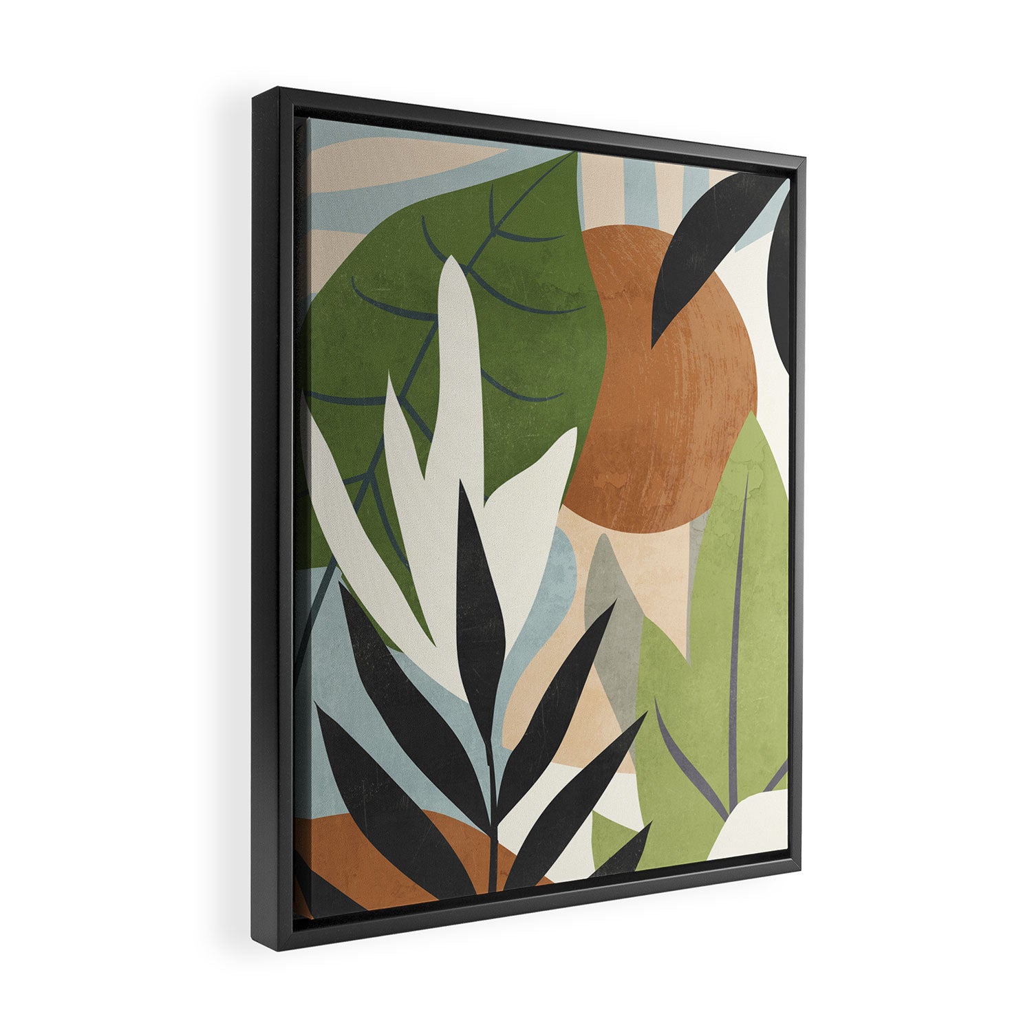 Abstract Art Jungle 4 Framed Canvas Print Gallery Image 2