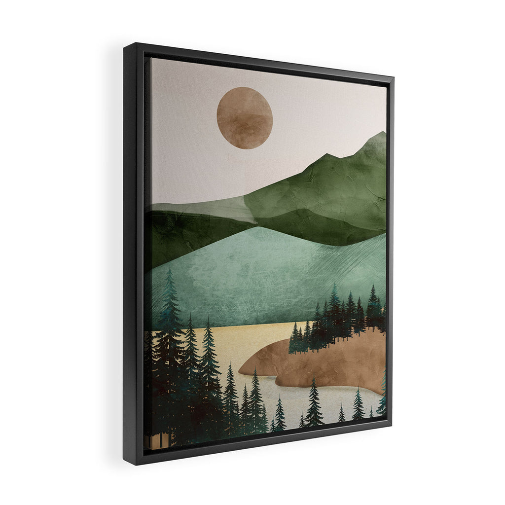 Abstract Art Landscape 16 Framed Canvas Print Gallery Image 2