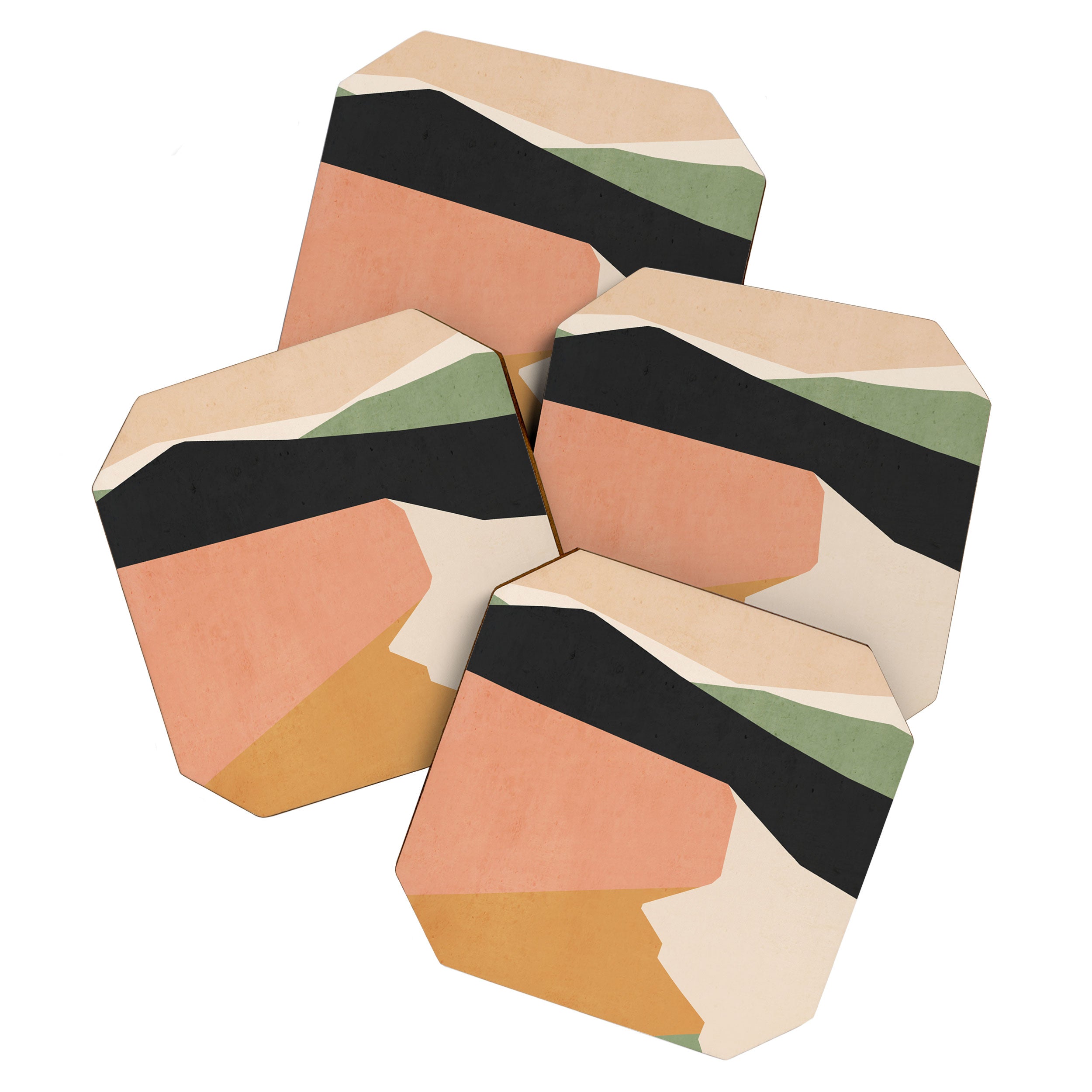 Abstract Art Landscape 2 Coaster Gallery Image 1