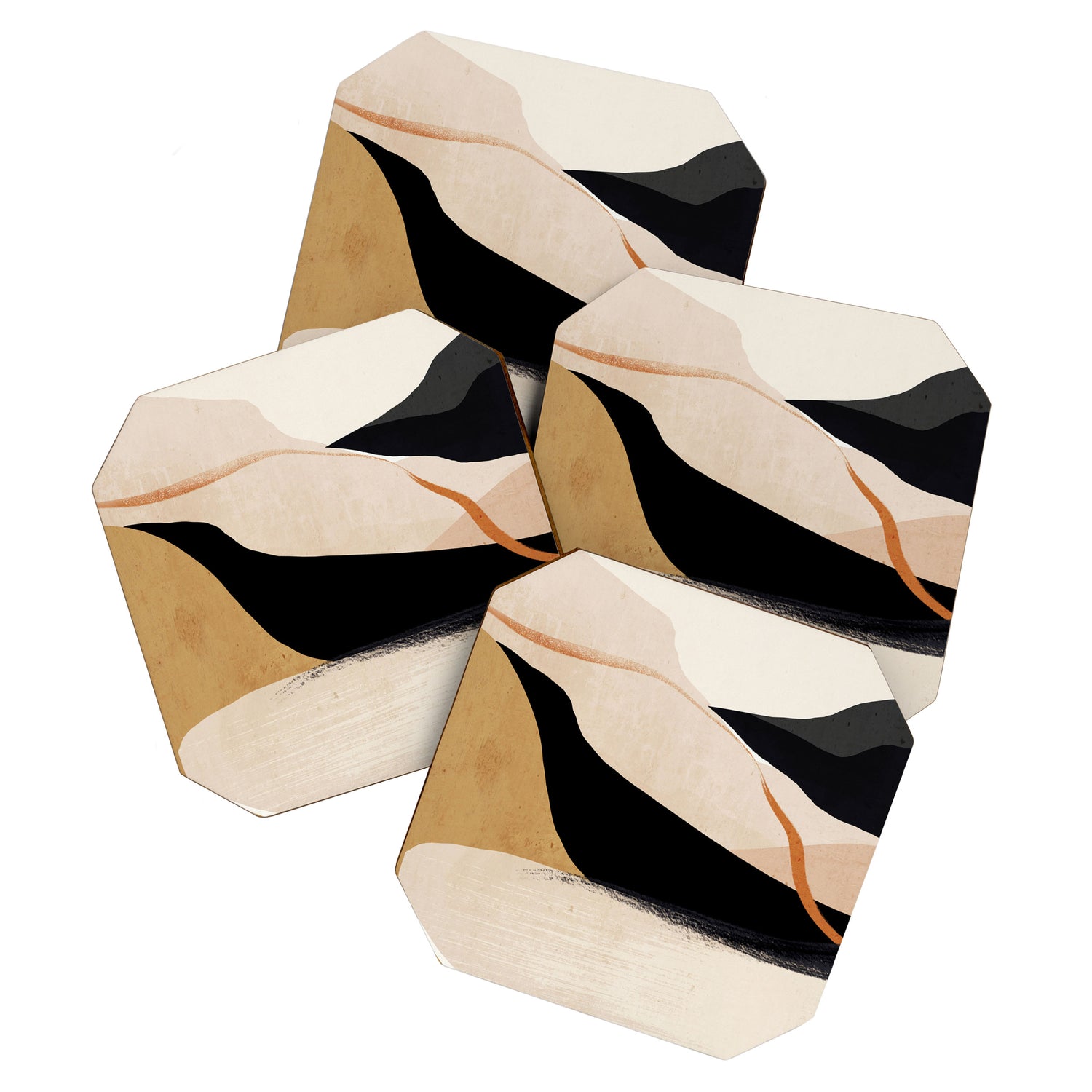 Abstract Art Landscape 37 Coaster Gallery Image 1