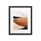 Abstract Art Landscape 41 Terracotta Framed Art Print Gallery Image 5