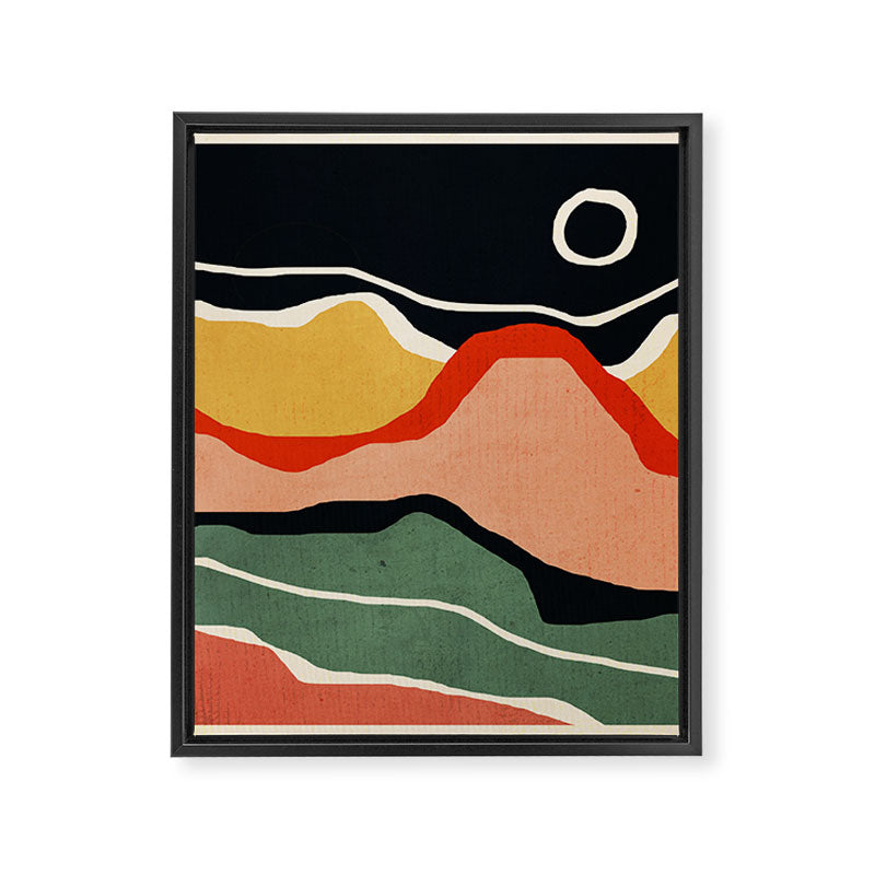 Abstract Art Landscape 48 Framed Canvas Print Gallery Image 8
