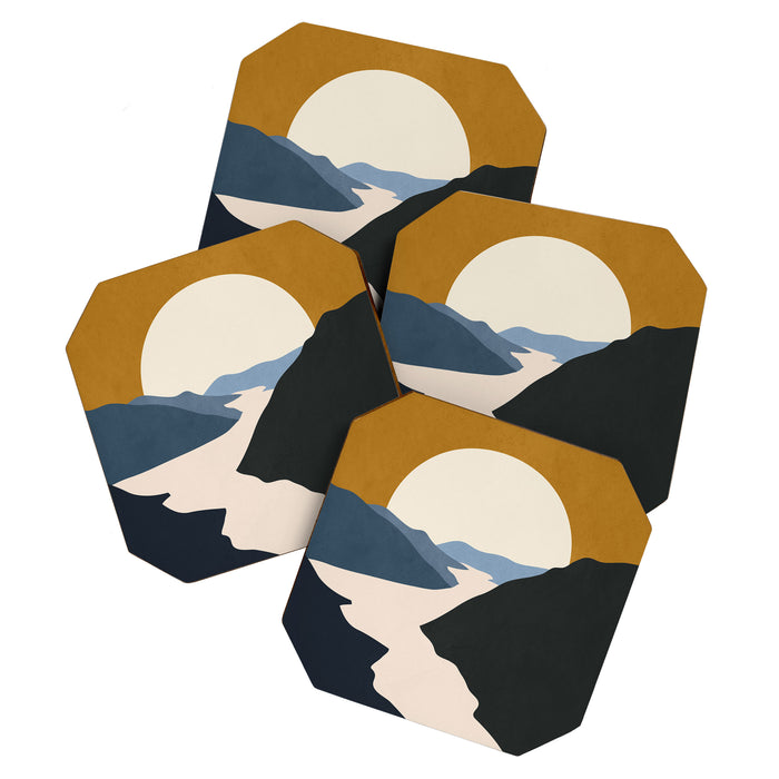Abstract Art / Landscape 5 Coaster Gallery Image 1