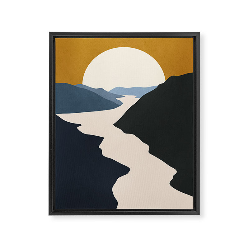 Abstract Art / Landscape 5 Framed Canvas Print Gallery Image 6