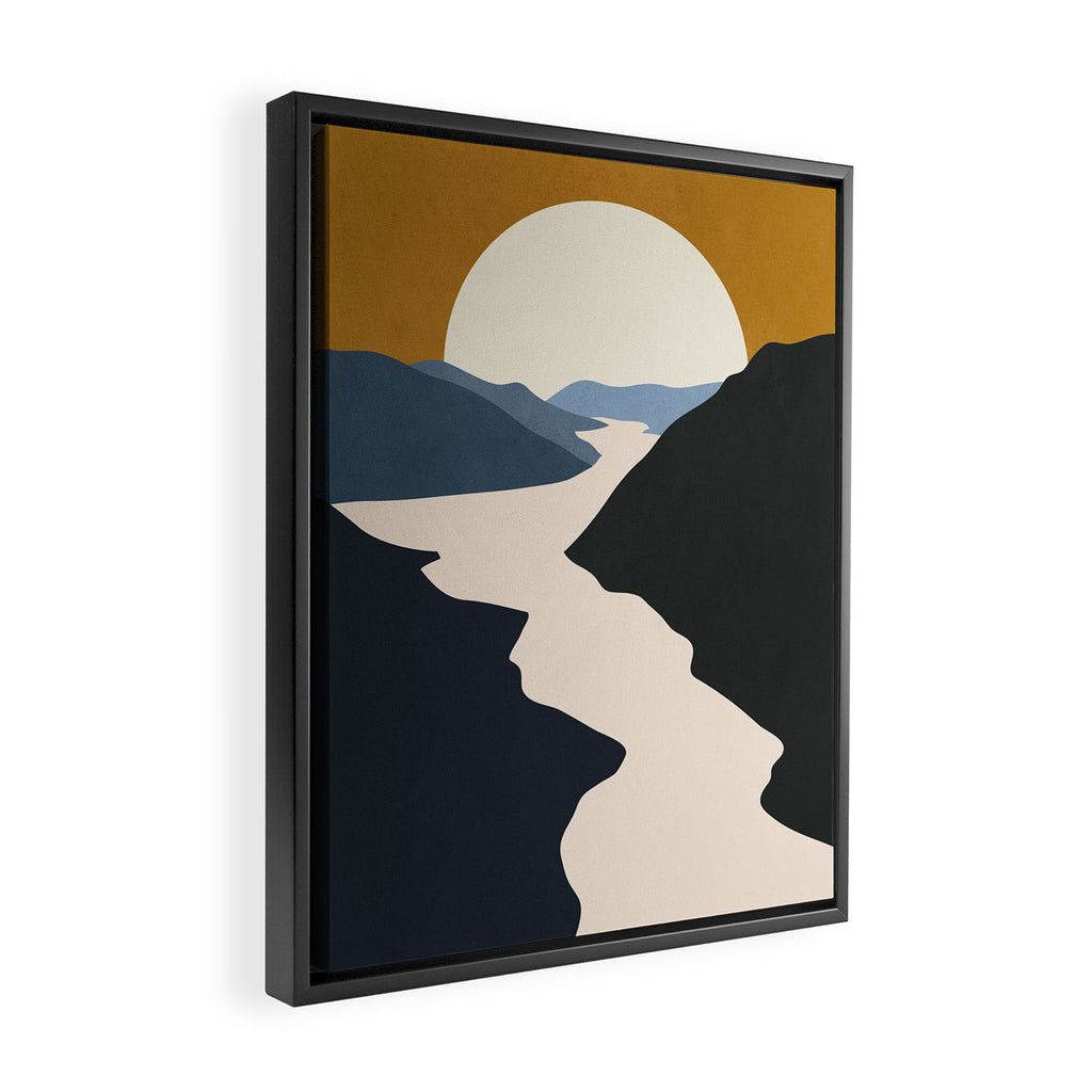 Abstract Art / Landscape 5 Framed Canvas Print Gallery Image 2