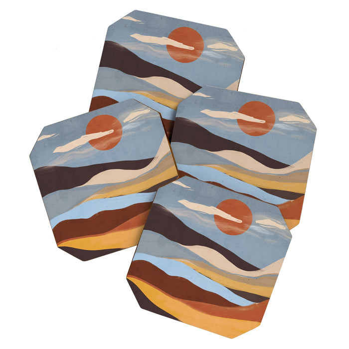 Abstract Art Landscape 63 Coaster Gallery Image 1