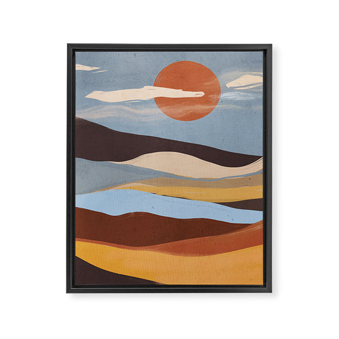 Abstract Art Landscape 63 Framed Canvas Print Gallery Image 1