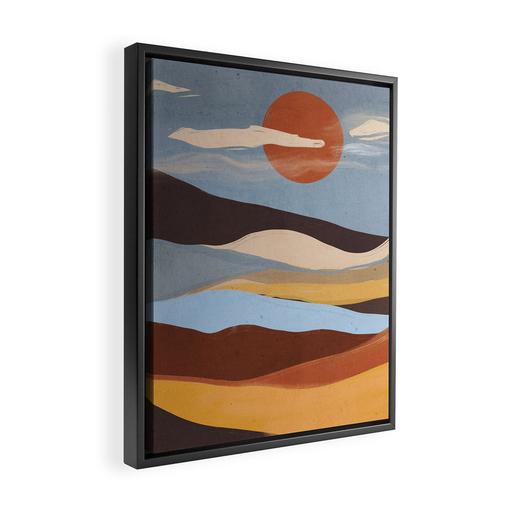 Abstract Art Landscape 63 Framed Canvas Print Gallery Image 2