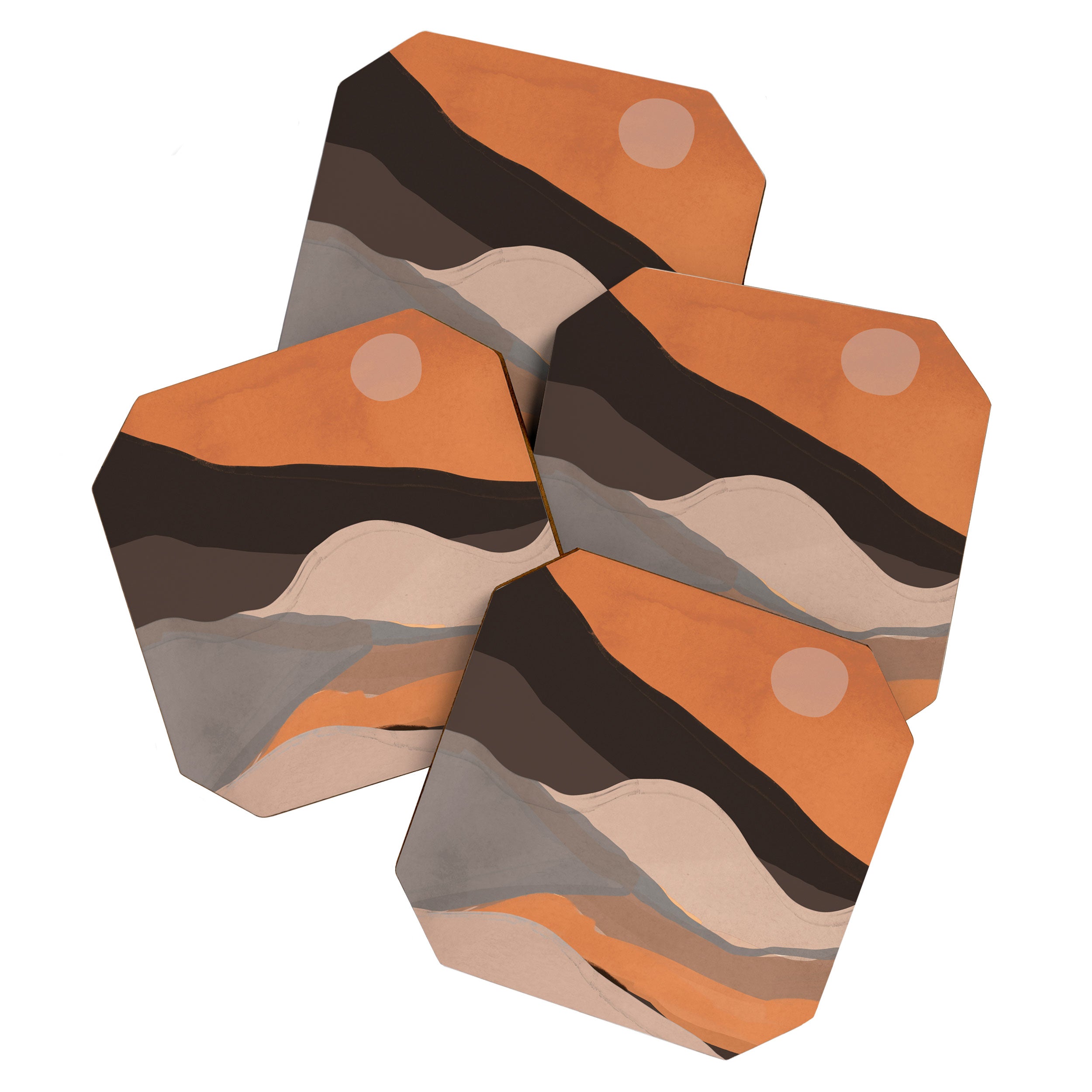 Abstract Art Landscape 69 Coaster Gallery Image 1