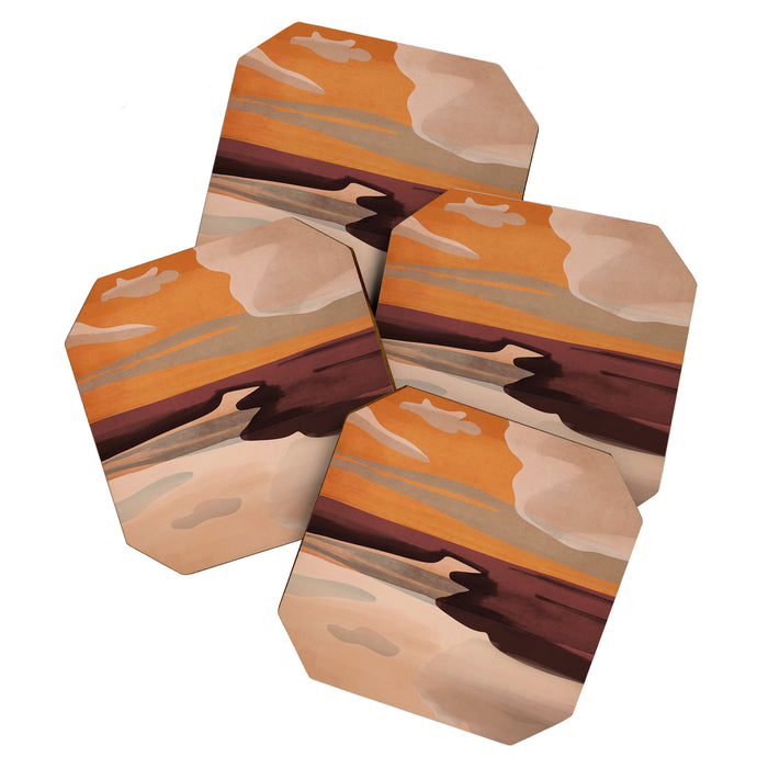 Abstract Art Landscape 70 Coaster Gallery Image 1
