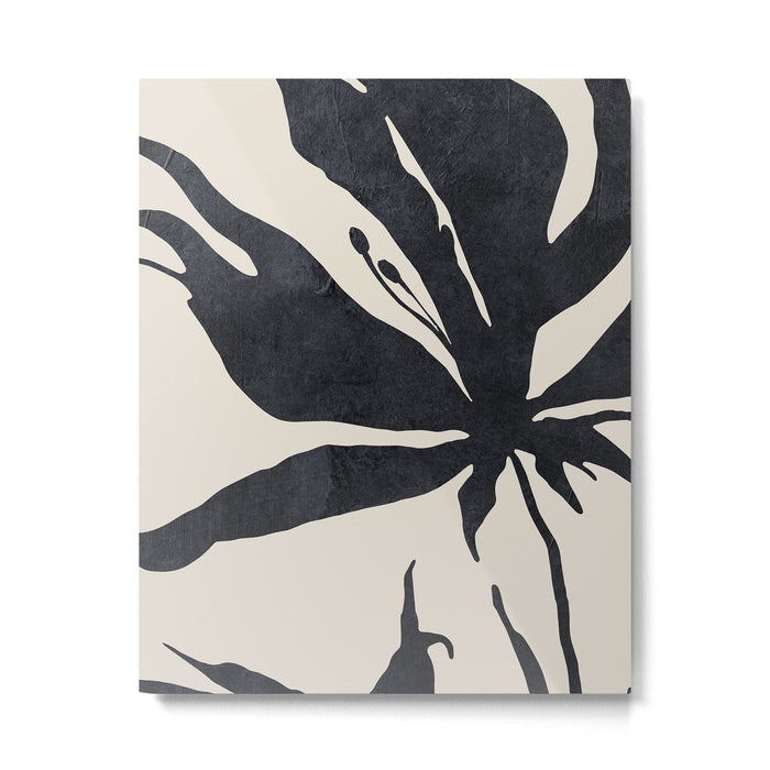 Abstract Art Minimal Flower Metal Print Gallery Image 1