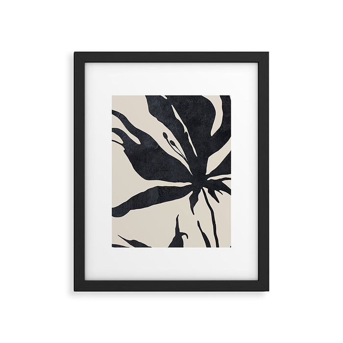 Abstract Art Minimal Flower Framed Art Print Gallery Image 1