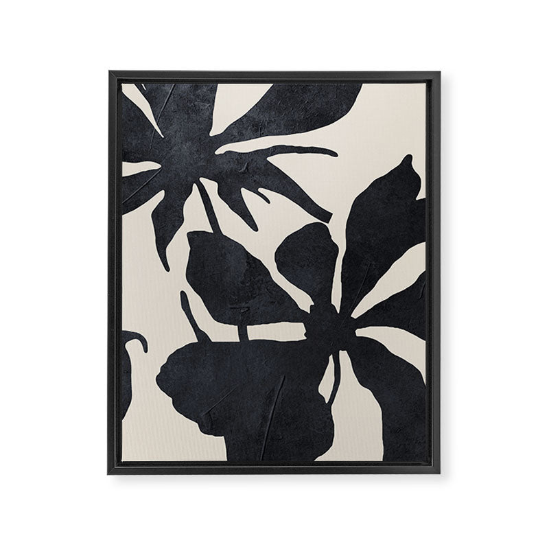 Abstract Art Minimal Flowers 3 Framed Canvas Print Gallery Image 6