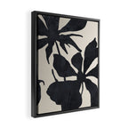 Abstract Art Minimal Flowers 3 Framed Canvas Print Gallery Image 2