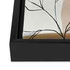 Abstract Art /Minimal Flowers Framed Canvas Print Gallery Image 3
