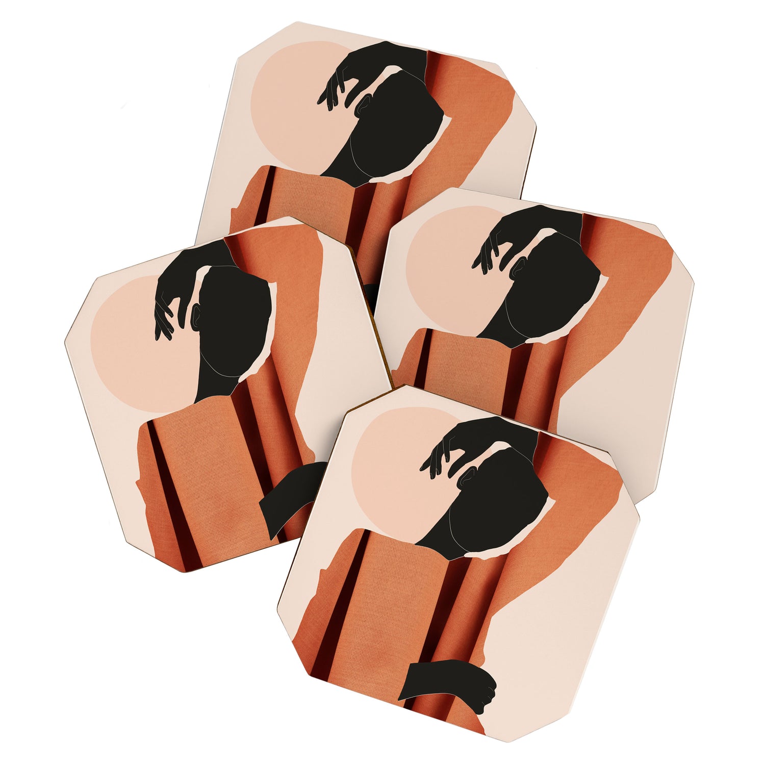 Abstract Art /Minimal Girl  5 Coaster Gallery Image 1