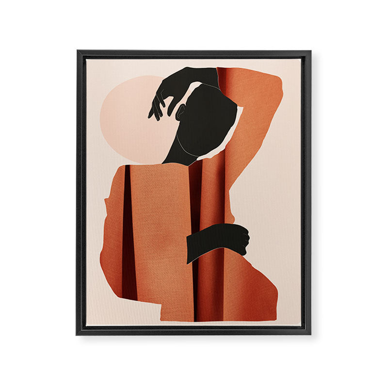 Abstract Art /Minimal Girl  5 Framed Canvas Print Gallery Image 6