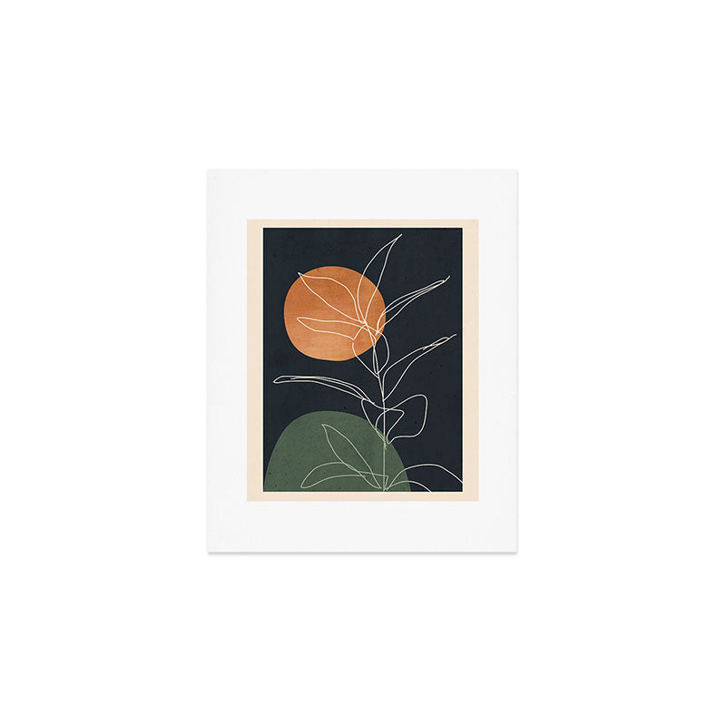 Abstract Art /Minimal Plant 102 Art Print Gallery Image 1