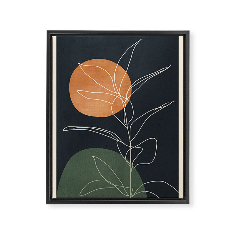Abstract Art /Minimal Plant 102 Framed Canvas Print Gallery Image 6