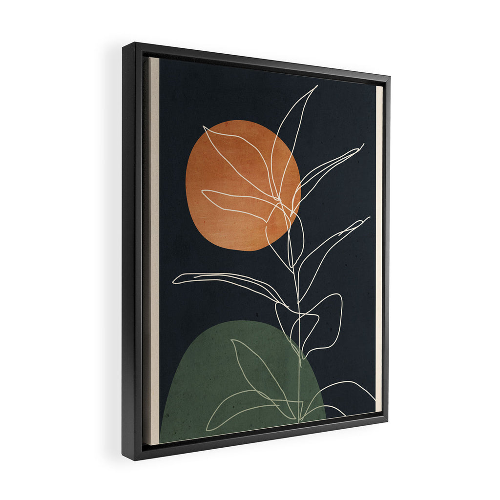 Abstract Art /Minimal Plant 102 Framed Canvas Print Gallery Image 2