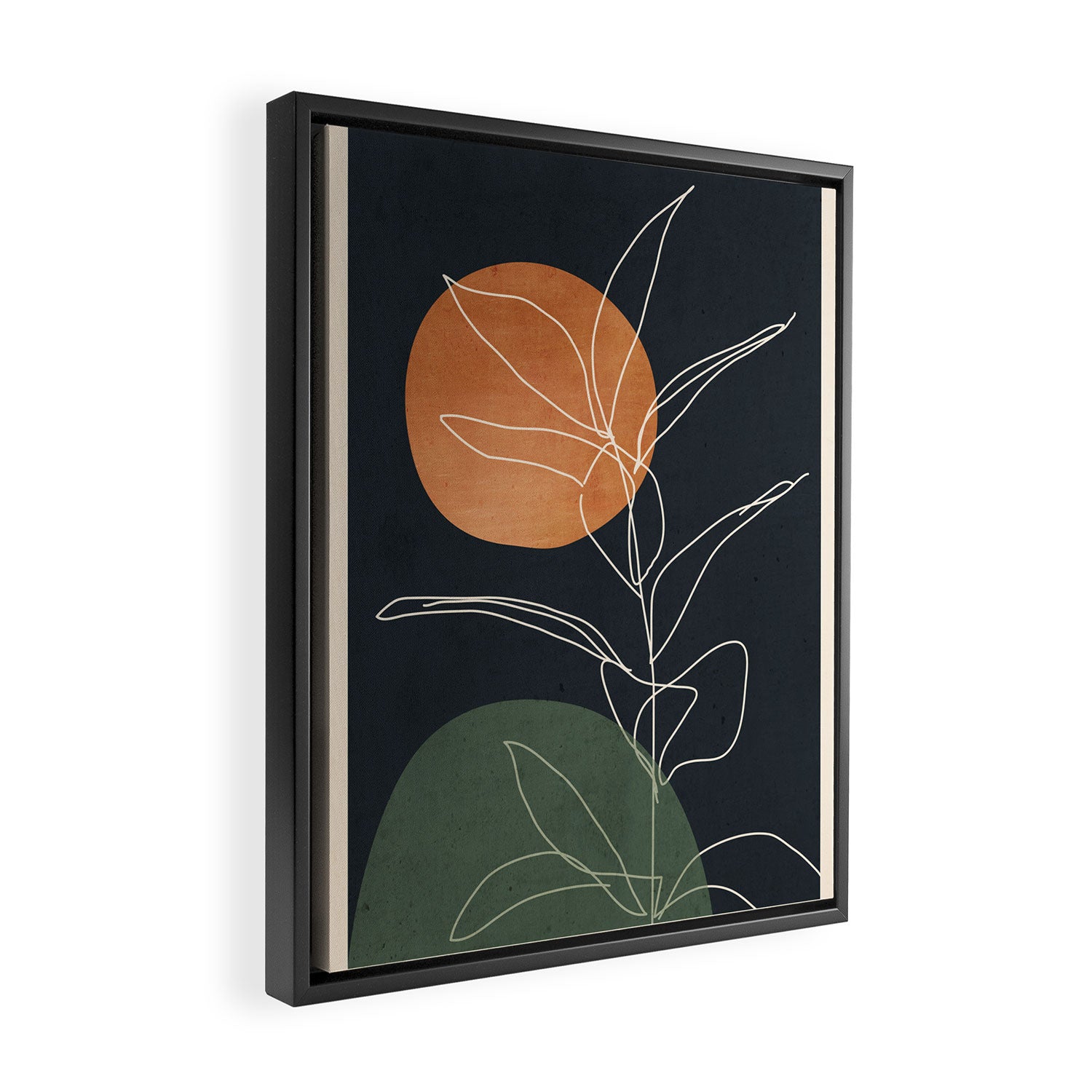 Abstract Art /Minimal Plant 102 Framed Canvas Print Gallery Image 2