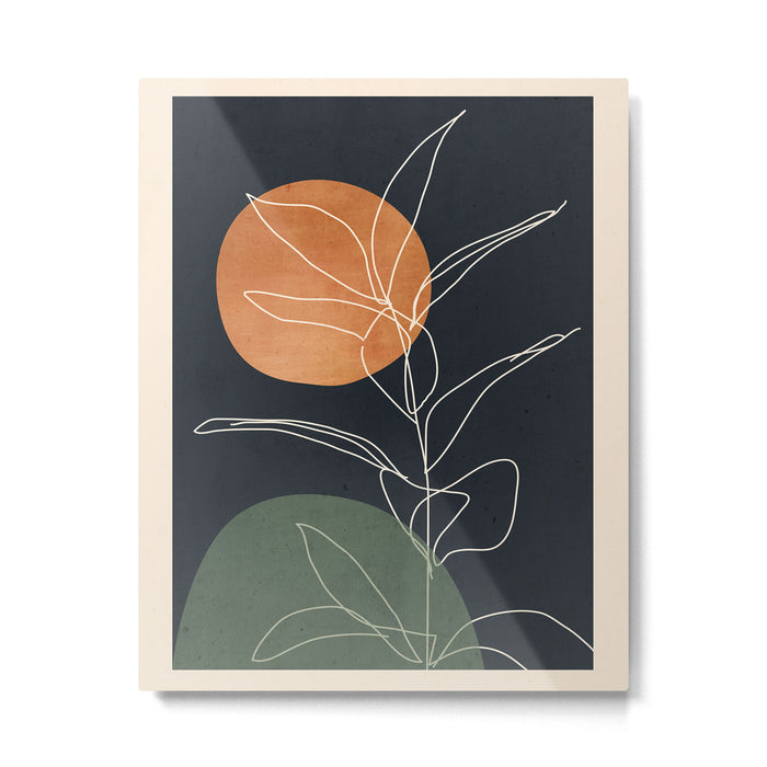Abstract Art /Minimal Plant 102 Metal Print Gallery Image 1