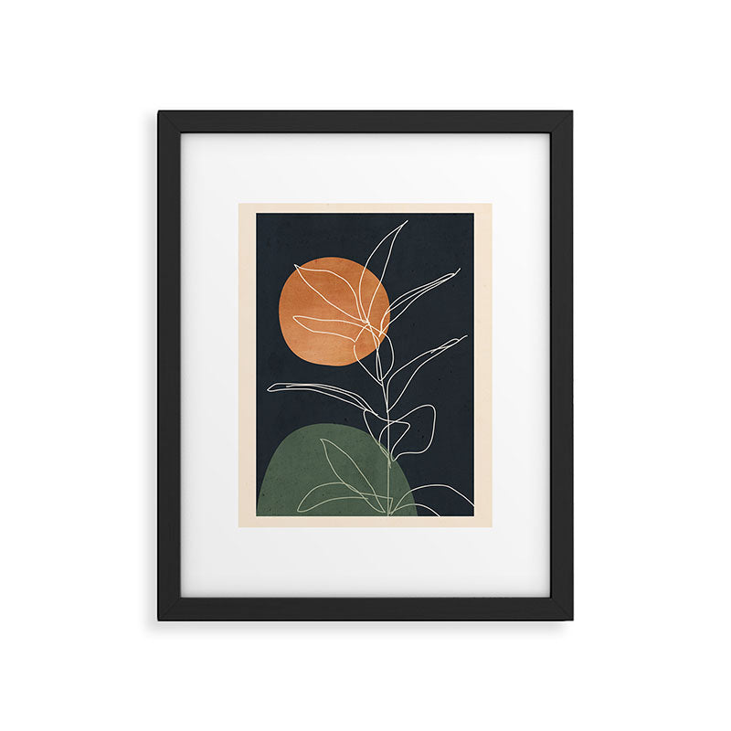 Abstract Art /Minimal Plant 102 Framed Art Print Gallery Image 5