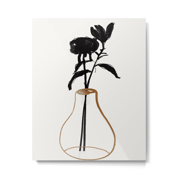Abstract Art /Minimal Plant 111 Metal Print Gallery Image 1
