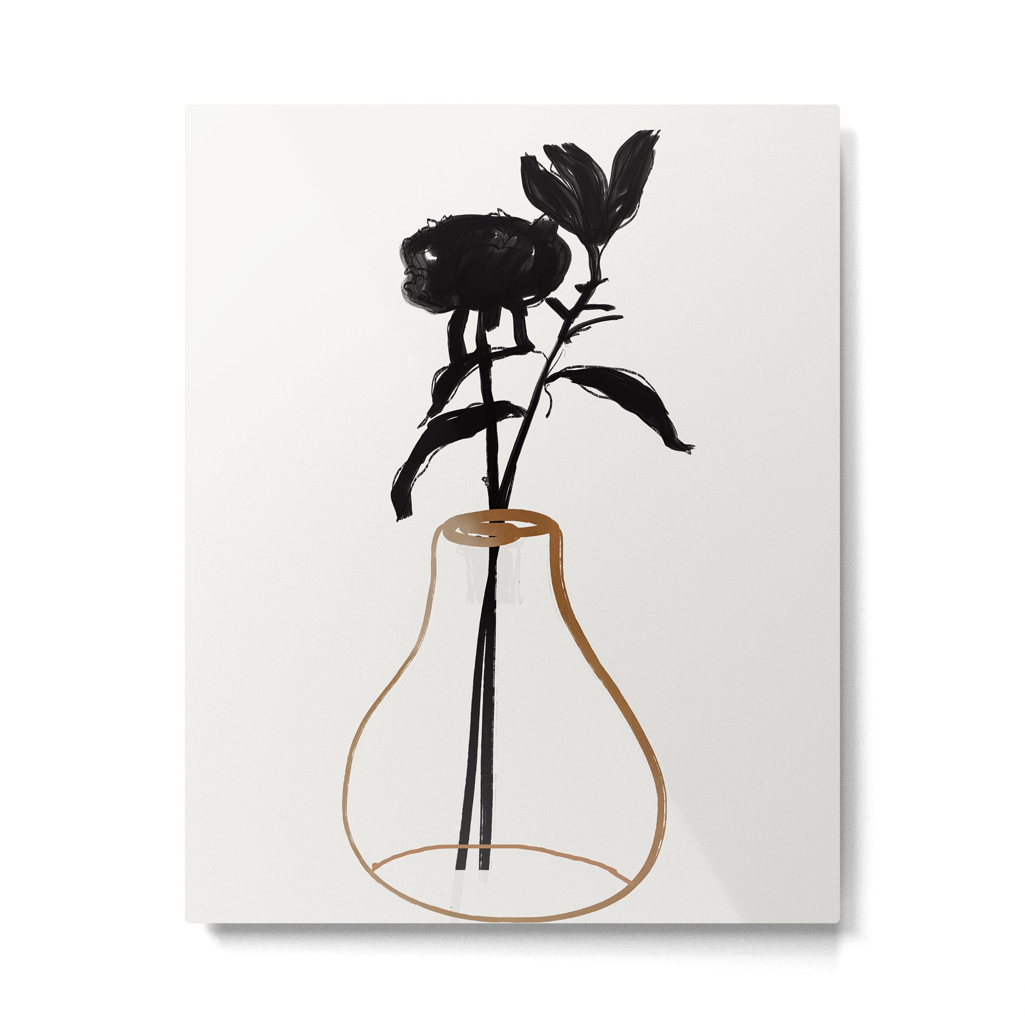 Abstract Art /Minimal Plant 111 Metal Print Gallery Image 4