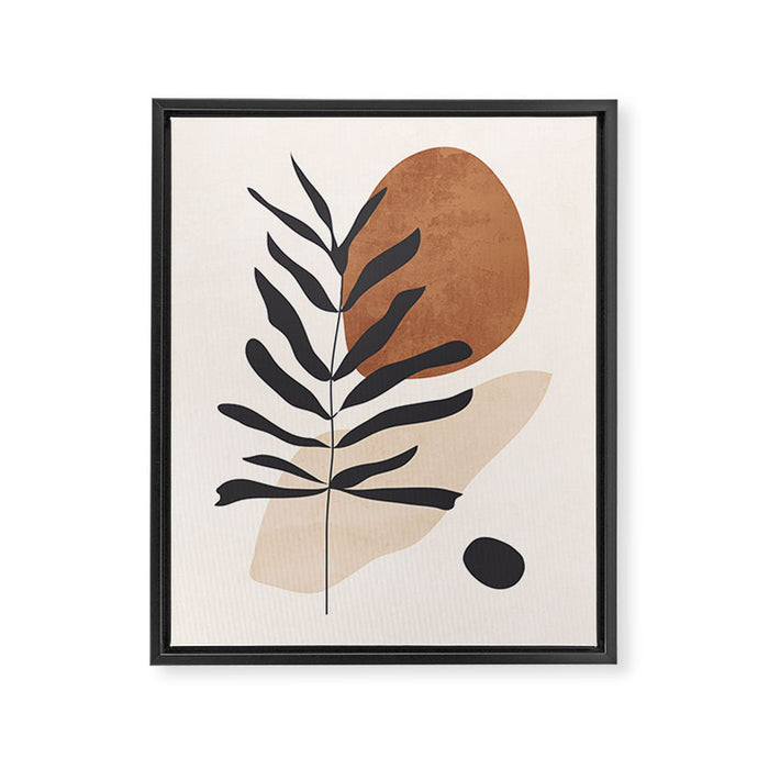 Abstract Art  Minimal Plant 12 Framed Canvas Print Gallery Image 1